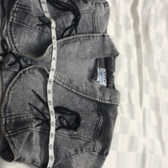 Vintage Extra Blues Denim Bolero Style Jacket Sz M - Picture 8 of 9